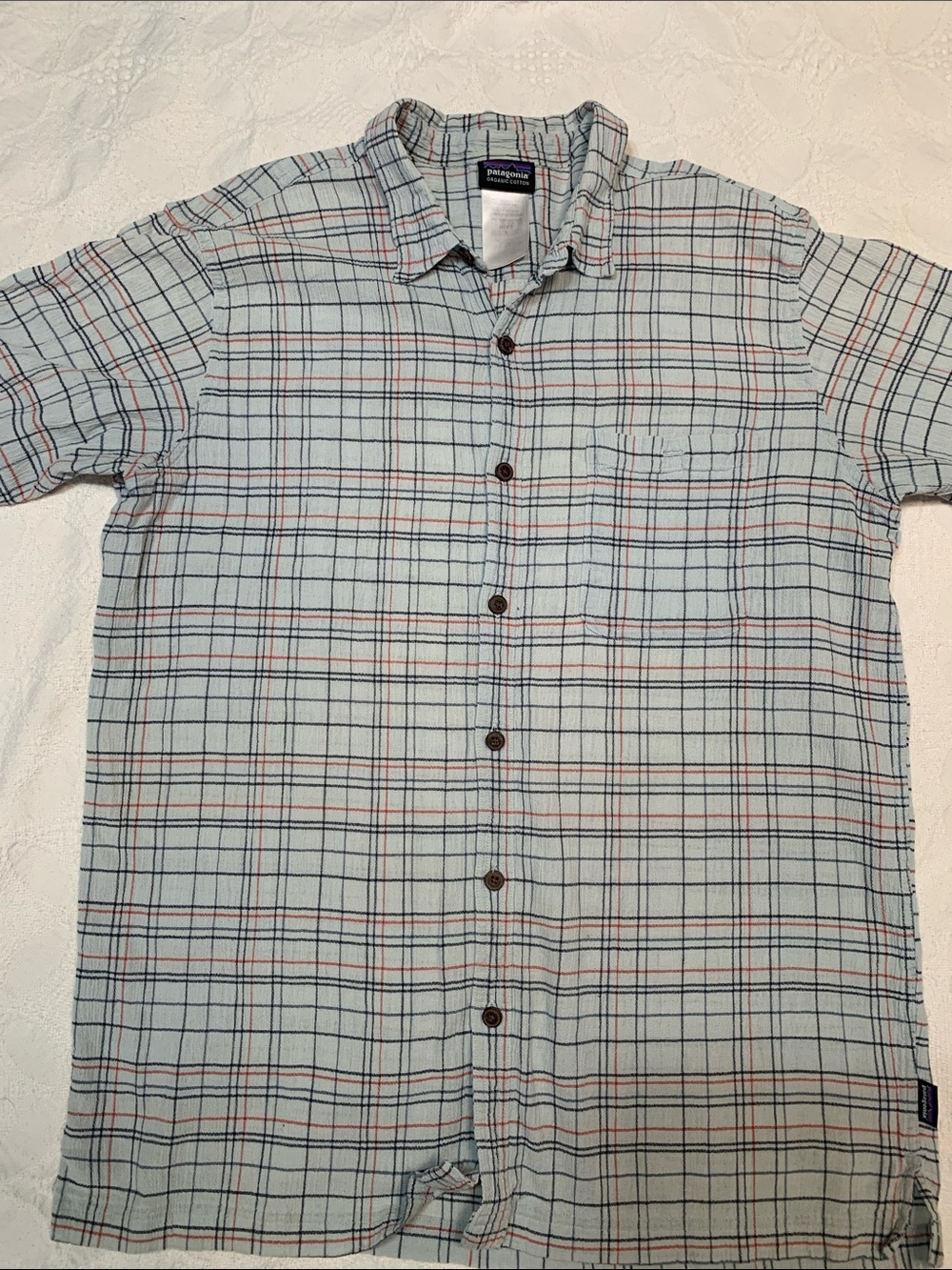 Patagonia Organic Cotton Plaid Short sleeve Button-Up Shirt